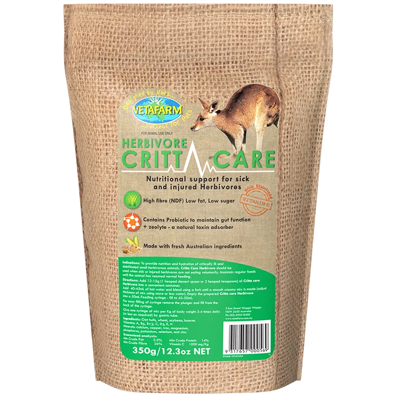 VETAFARM HERBIVORE CRITTACARE 350G